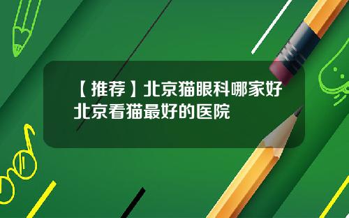 【推荐】北京猫眼科哪家好北京看猫最好的医院