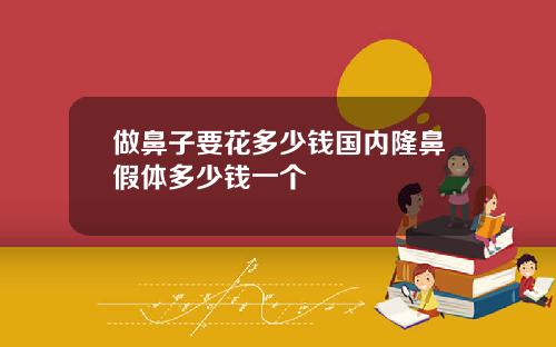 做鼻子要花多少钱国内隆鼻假体多少钱一个