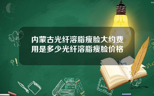 内蒙古光纤溶脂瘦脸大约费用是多少光纤溶脂瘦脸价格