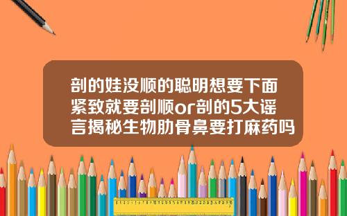 剖的娃没顺的聪明想要下面紧致就要剖顺or剖的5大谣言揭秘生物肋骨鼻要打麻药吗