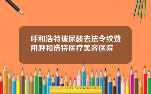 呼和浩特玻尿酸去法令纹费用呼和浩特医疗美容医院