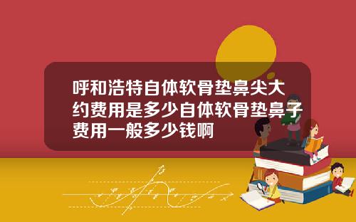 呼和浩特自体软骨垫鼻尖大约费用是多少自体软骨垫鼻子费用一般多少钱啊