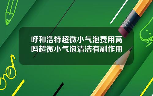 呼和浩特超微小气泡费用高吗超微小气泡清洁有副作用