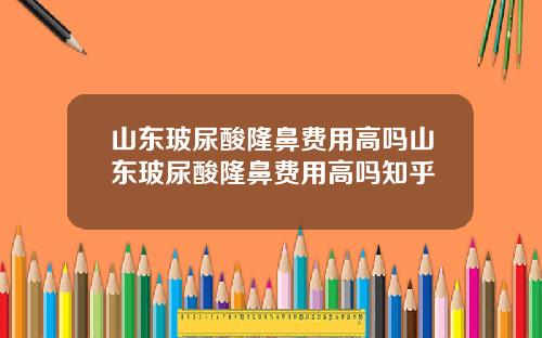 山东玻尿酸隆鼻费用高吗山东玻尿酸隆鼻费用高吗知乎