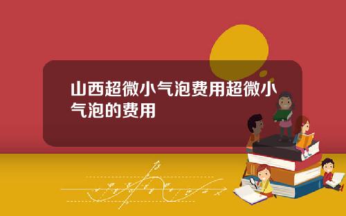 山西超微小气泡费用超微小气泡的费用