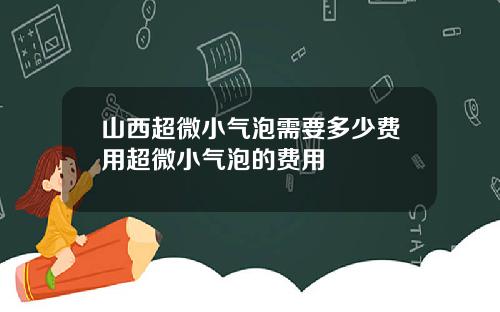 山西超微小气泡需要多少费用超微小气泡的费用