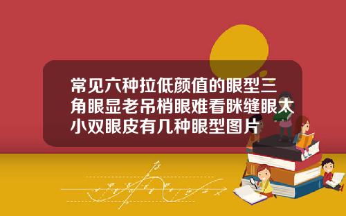 常见六种拉低颜值的眼型三角眼显老吊梢眼难看眯缝眼太小双眼皮有几种眼型图片