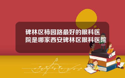 碑林区柿园路最好的眼科医院是哪家西安碑林区眼科医院