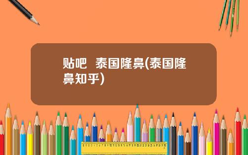 贴吧  泰国隆鼻(泰国隆鼻知乎)