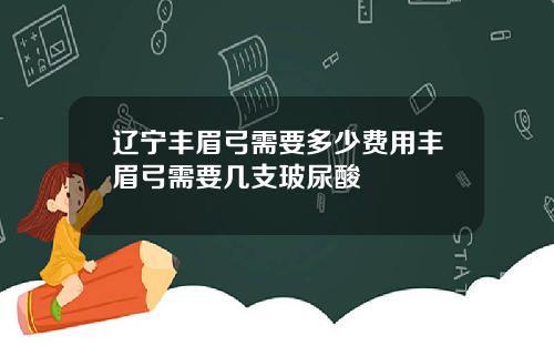 辽宁丰眉弓需要多少费用丰眉弓需要几支玻尿酸