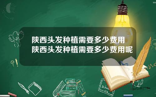 陕西头发种植需要多少费用陕西头发种植需要多少费用呢