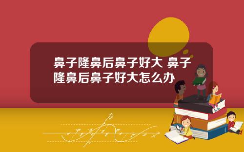 鼻子隆鼻后鼻子好大 鼻子隆鼻后鼻子好大怎么办